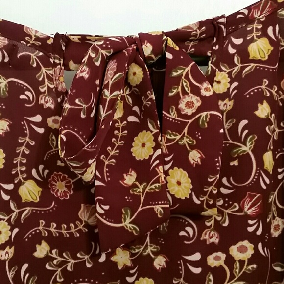 NWT Lauren Conrad autumn floral top size XL - Picture 7 of 7